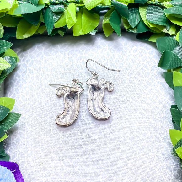 Kenneth Cole Christmas Stocking Earrings - Picture 2 of 2